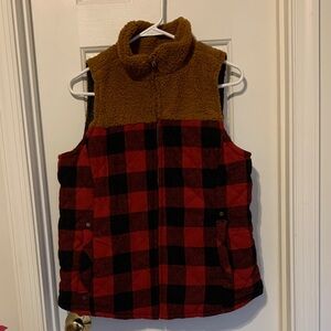 Maurices Brown Sherpa Vest
